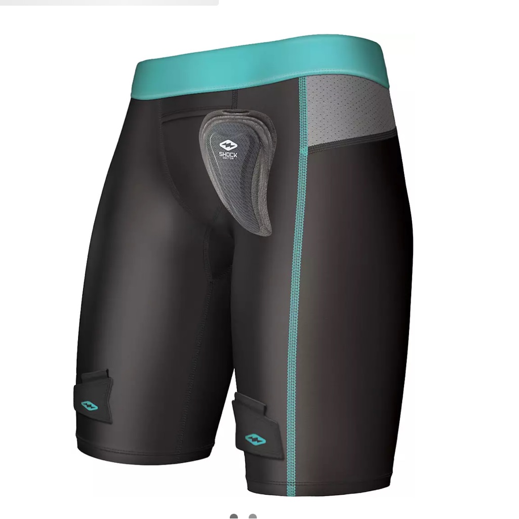 Shock Doctor Women's Compression Hockey Shorts With Pelvic Protector Medium Nwt